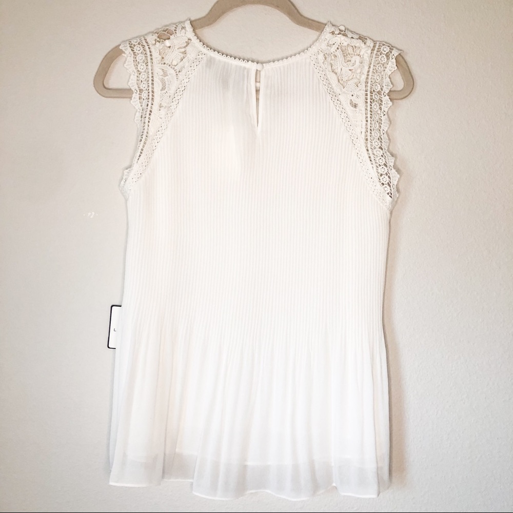 Laundry by Shelli Segal lace white blouse - Picture 3 of 9